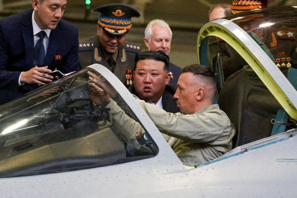 North Korean leader Kim Jong-un visited an aircraft plant in Komsomolsk-on-Amur
