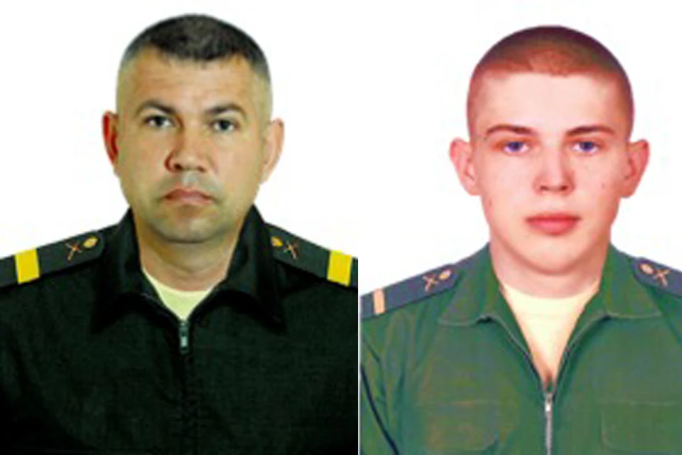 Senior Sergeant Viktor ALIMOV and Corporal Roman AKIMENKO