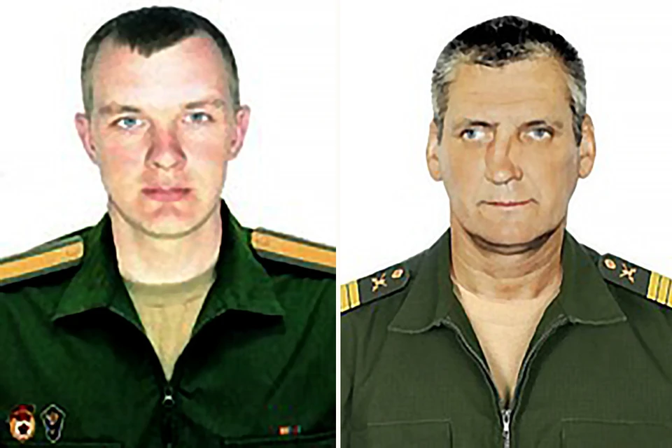 Guard Sergeant Major Vladimir Sigonin and Sergeant Valentin Gusev.