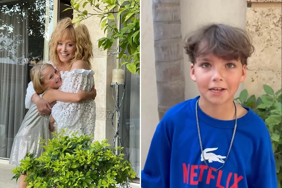The children of Pugacheva and Galkin, Harry and Lisa, celebrated their 10th anniversary.  Photo: social networks.