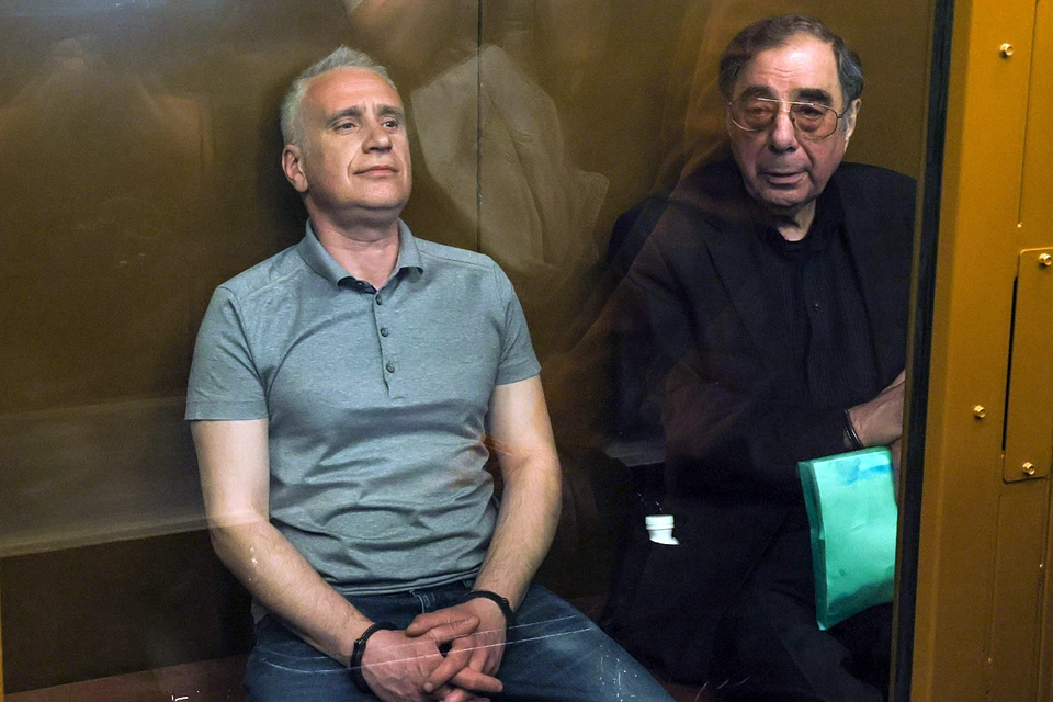 By decision of the court, 53-year-old notary Dmitry Bubliya and 76-year-old Mikhail Tsivin were sent to a general regime correctional colony for 5 years.  Photo: Alexander Shcherbak/TASS