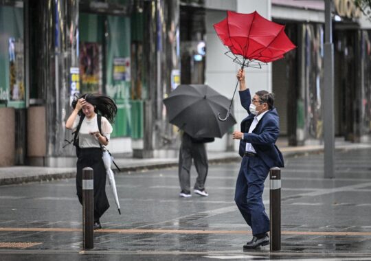 Extremely powerful typhoon Shanshan hits Kyushu island