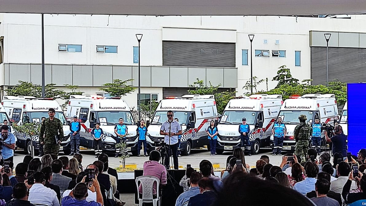 ‘Those who want to take over the country and are now plotting to return to the past don’t like this,’ says Daniel Noboa at the groundbreaking ceremony in Manabí